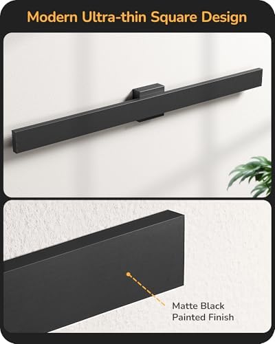EDISHINE 2 Pack Modern LED Outdoor Wall Lights, 39.3" Linear Black Sconce