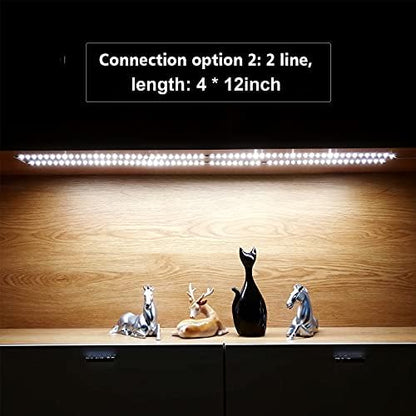 WOBANE LED Display Light Kit, Set of 8x12 inch LED Strip Bar, 6000K White