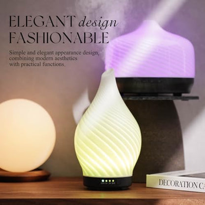 Porseme Essential Oil Diffuser 150ml Handmade Glass Diffuser 6H Runtime