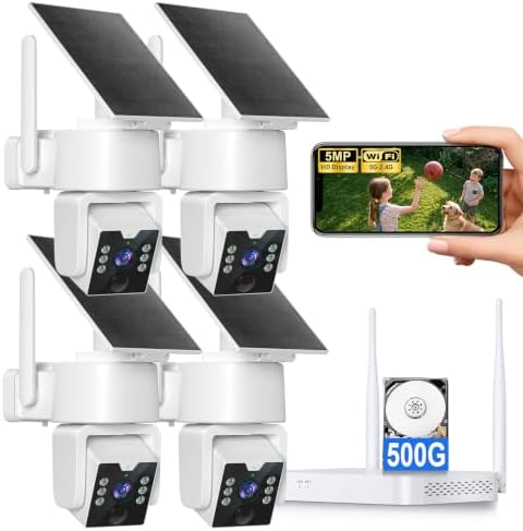 Security Cameras Wireless Outdoor,Home Security Camera System,500GB HDD