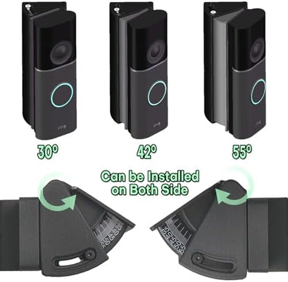 Vinyl Siding Swivel Mount for Ring 2025/2026 New Model & Blink 2K+ Doorbell