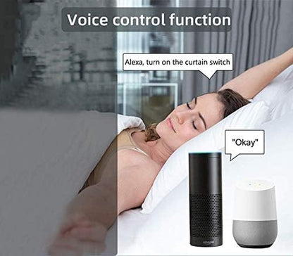 Tuya 2CH Smart Life WiFi Momentary Inching Relay Self-Locking Switch Module,DC/AC 7-32V WiFi RF Bluetooth Relay, Compatible with Alexa Goolge Home