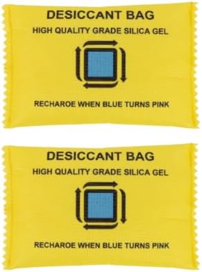 2 Pack Rechargeable Silica Gel Desiccant Packs,100g Each Moisture Absorbers