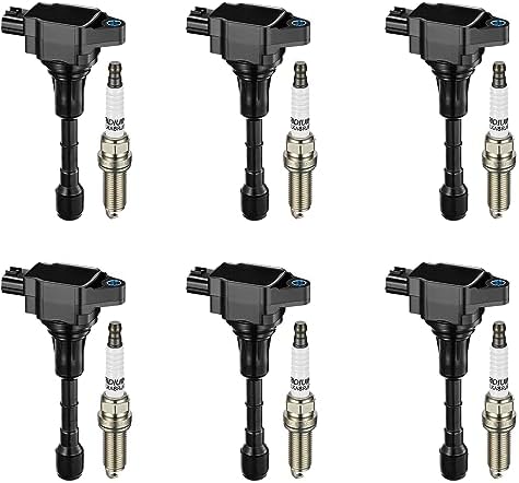 BDFHYK Ignition Coil UF617 and Spark Plug 90174 Nissan 370Z 2009-2020