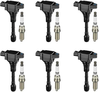 BDFHYK Ignition Coil UF617 and Spark Plug 90174 Nissan 370Z 2009-2020
