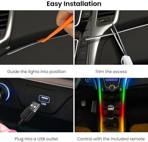 Feit Electric LED Light Strip Color Changing Strip Lights - Dimmable RGB USB with Remote - 5 ft