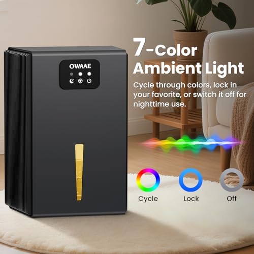 Dehumidifier for Home with Auto Shutoff Sleep Mode, 1000 Sq Ft