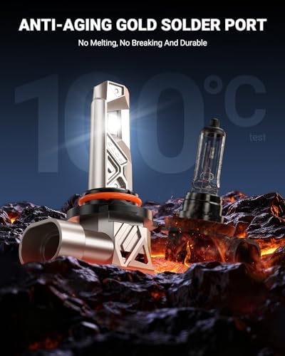 SEALIGHT 9005 H11 Lights Combo, 132,000LM Ultra-1000% Brighter S6 Pro with 2025 4th-Core Chips, 6500K hb3 h8 Combo or fog, Up 80,000hrs+ Lifespan, 3Mins Plug and Play, IP68, Pack of 4