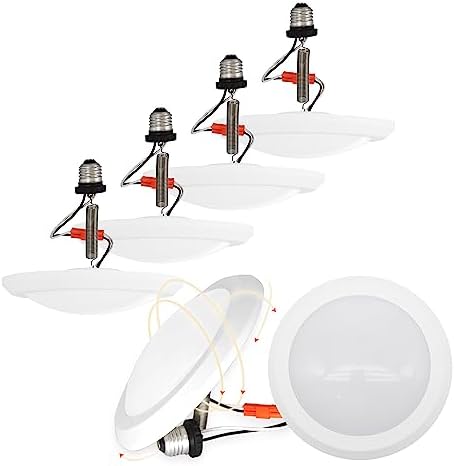 Jolux 7.5" LED Disk Light,Retrofit Flush Mount Ceiling Light, Dimmable