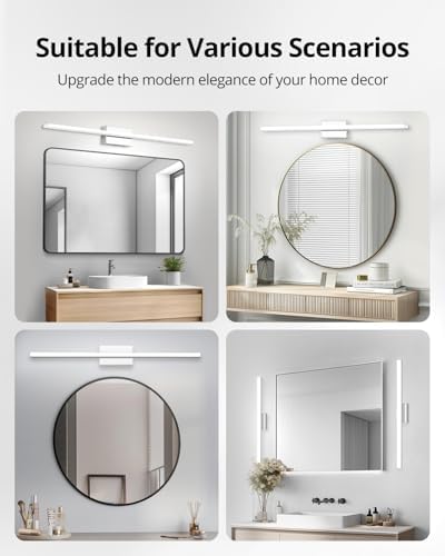 Combuh Modern Vanity Lights for Bathroom Over Mirror, Wall Mounted Sconces