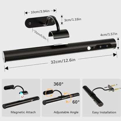 Hapfish Motion Sensor Battery Operated Wall Sconce,Wireless Picture Lights