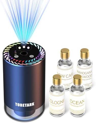 Smart Car Air Freshener & 200ml Car Diffuser Oil Refill（Mixed Fragrance）
