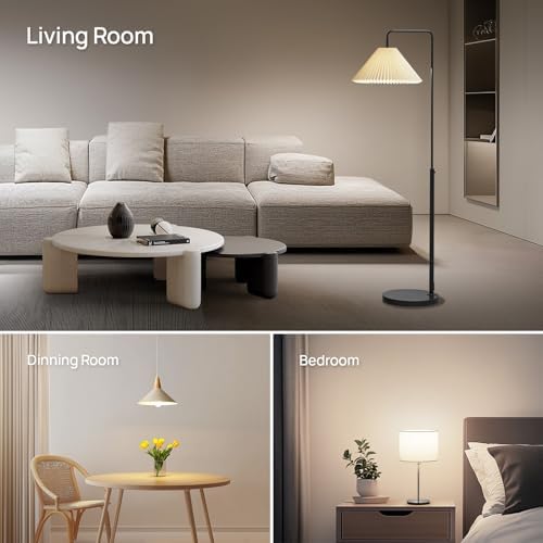 Linkind A19 LED Light Bulbs, 60 Watt Equivalent, 4000K Cool White 6 Packs