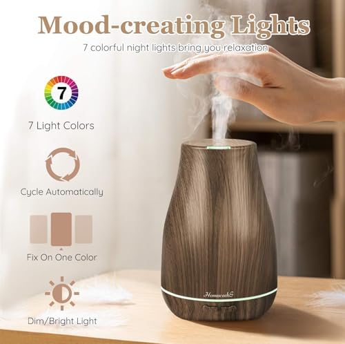 Homeweeks Essential Oil Diffuser for Room 100 ML 1 Pack