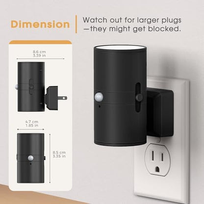 Briignite Motion Sensor Night Light, Motion Activated Plug in Night Lights