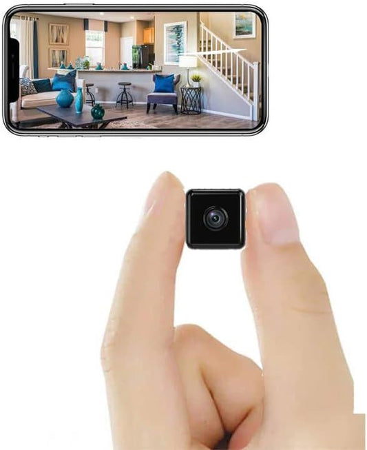 Mini Indoor Wireless WiFi Camera HD Small Home Security Cameras Body Small Outdoor Camara Micro Nanny Cam Pet Dog Babysitter House Security Cams Room Cams No Need Wifi Cam Compatible with Android