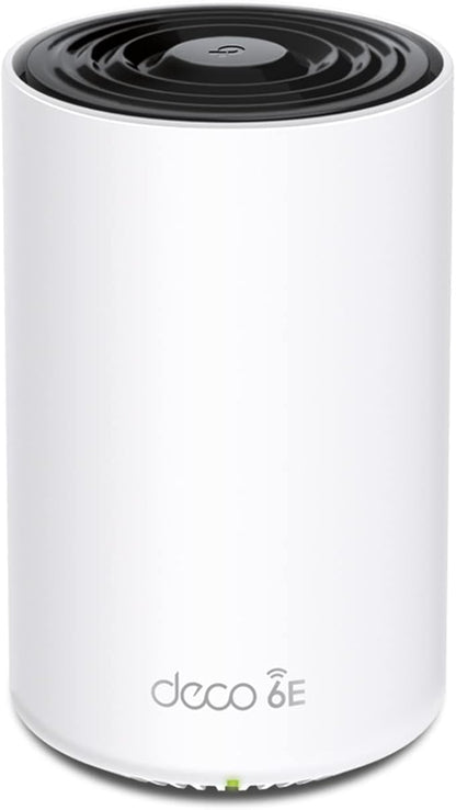 TP-Link Deco XE75 Pro AXE5400 Tri-Band WiFi 6E Mesh Router - 2.5G WAN/LAN Port, 2 x Gigabit LAN Ports, Covers up to 2900 Sq.Ft, Replaces WiFi Router and Extender, AI-Driven Mesh, 6GHz Band, 1-Pack