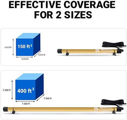MAXSafes Gun Safe Dehumidifier Rod High Power - Much warmer (up to 150°F) to better Protect Your Valuables from Moisture and Corrosion, ETL Approved, 12in