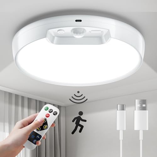 Homelist Newly Upgraded 8000mAh Rechargeable Motion Sensor Ceiling Light