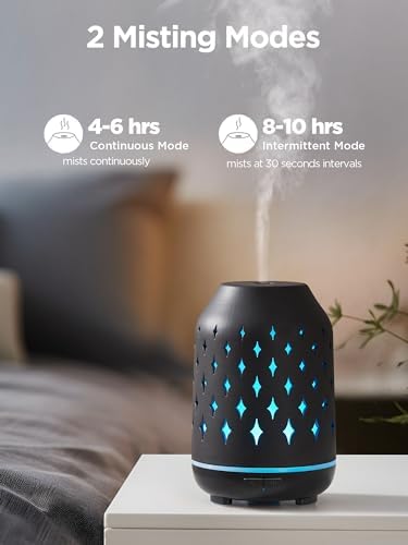 InnoGear 150ml Ceramic Essential Oil Diffusers for Home Humifidier, Black