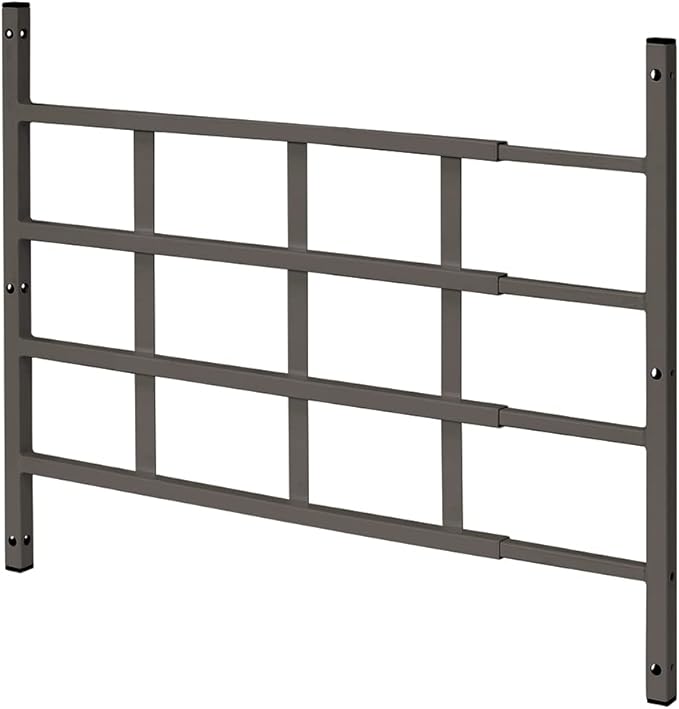 Prime-Line S 4766 Carbon Steel Fixed 4-Bar Window Grill for Home Security and Child Safety, 23-1/2 In. to 38 In., Bronze (1 Set)