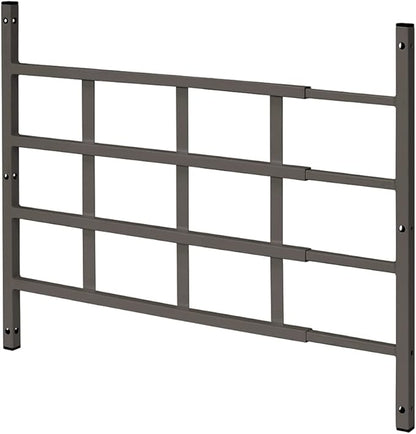 Prime-Line S 4766 Carbon Steel Fixed 4-Bar Window Grill for Home Security and Child Safety, 23-1/2 In. to 38 In., Bronze (1 Set)