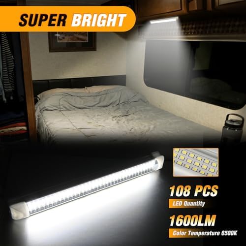 Nilight LED Interior Light Bar 4PCS 13.4 Inch Strip Lights