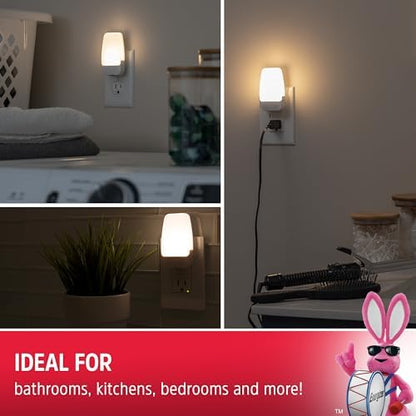 Energizer Night Lights Plug into Wall, 2-Pack, LED Plug in Nightlight