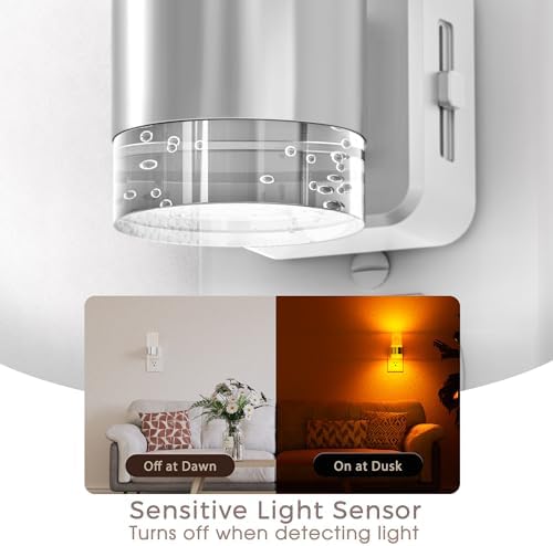 Briignite Night Light, 2 Pack Dimmable Night Lights Plug into Wall