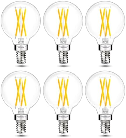 E12 G16.5 Globe LED Bulb, 4000K Neutral White Dimmable, 40W Equivalent