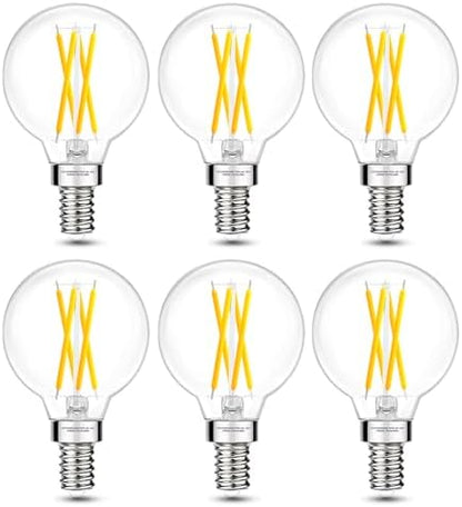E12 G16.5 Globe LED Bulb, 4000K Neutral White Dimmable, 40W Equivalent