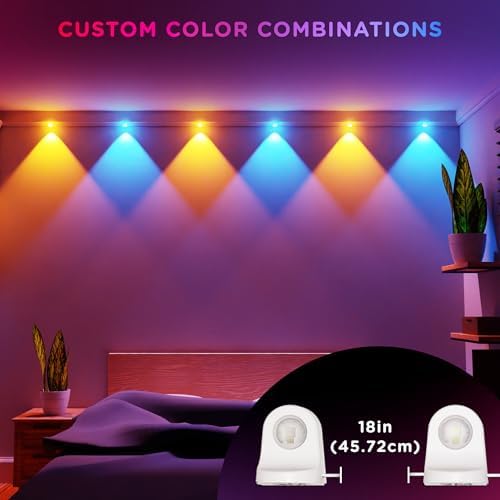 Enbrighten Spectrum Remote Controlled Indoor Accent Wall String Lights