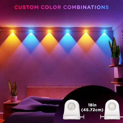 Enbrighten Spectrum Remote Controlled Indoor Accent Wall String Lights