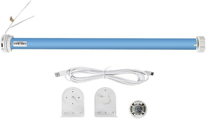 Smart WiFi Blind Motor, 38mm Rechargeable Roller Shade Motor with Built-in 2600mAh Battery, Compatible with Alexa & Google Home, APP Control, No Hub Required (Motor Only)