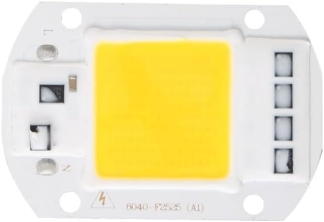 Home Bulbs, Pack of 6, LED COB Chip Lamp AC110V Smart IC No Need Driver Led Floodlight 10W/20W/30W/50W/70W/100W/150W DIY Chip Lighting(Warm White,Short chip 50W)