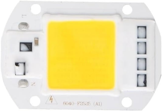 Home Bulbs, Pack of 6, LED COB Chip Lamp AC110V Smart IC No Need Driver Led Floodlight 10W/20W/30W/50W/70W/100W/150W DIY Chip Lighting(Warm White,Short chip 50W)