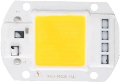 Home Bulbs, Pack of 6, LED COB Chip Lamp AC110V Smart IC No Need Driver Led Floodlight 10W/20W/30W/50W/70W/100W/150W DIY Chip Lighting(Cold White,Short chip 50W)