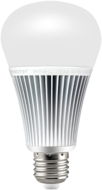 MiBOXER FUT012 E26 9W RGB+CCT LED Bulb 2.4G, 2.4G RGB+CCT Bulb, Bulb, 2.4GHz RF Remote Controllable