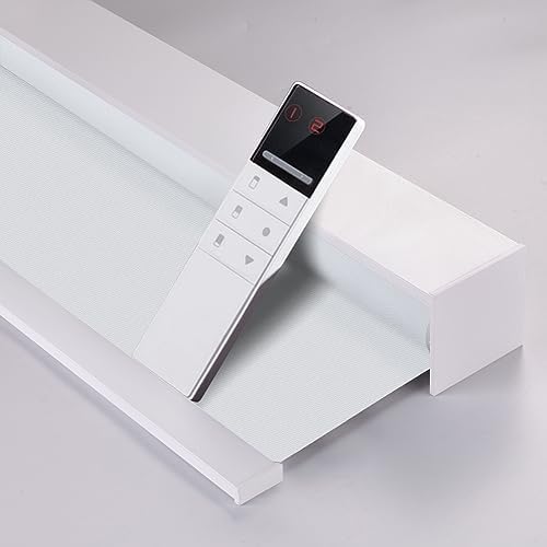 ZSHINE Motorized Blackout Roller Shades Remote Control Rechargeable(82026A)