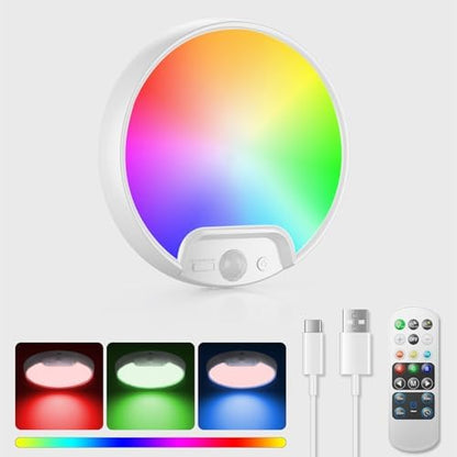 Homelist RGB Rechargeable Shower Motion Sensor Ceiling Light with Remote