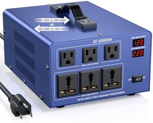 5000W Voltage Converter Transformer, 110V/120V to 220V/240V Step Up Down