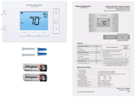 White-Rodgers 80 Series, Non-Programmable Thermostat, 1F83C-11NP