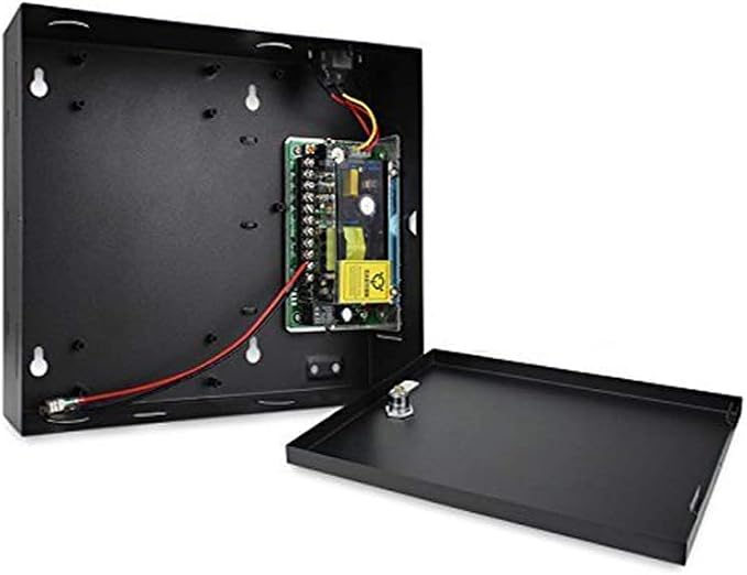 2 Door Track in and Out Security Entry System with 4 RFID Keypad Reader+600lbs Electronic Magnetic Lock+Metal Exit Button+Power Supply Box+FRID Cards/Key fobs TCP/IP Phone APP