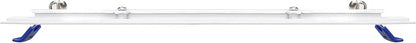 Maxxima 8 in. 5CCT Square Recessed LED Downlight, 1600 Lumens Slim Flat Panel Color Selectable 2700K/3000K/3500K/4000K/5000K, Dimmable, Canless IC Rated, White Trim, J-Box Included
