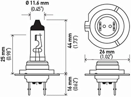 HELLA H7P50 +50 Performance Bulb, 12V, 55W