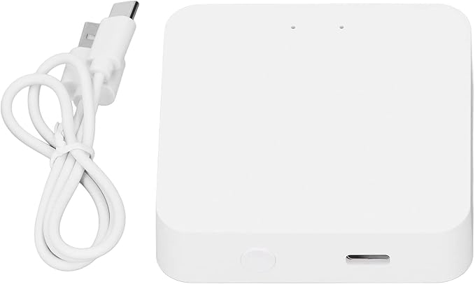Smart Home Hub Gateway with 2.4GHz WiFi Connectivity and Type C Power Interface, Compatible with Zigbee and Bluetooth Devices - Supports Local Scene Linkage and Up to 100