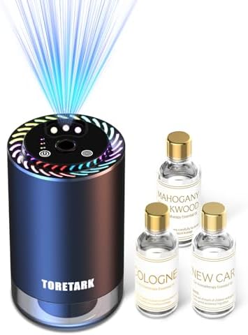 Smart Car Air Freshener & 150ml Car Diffuser Oil Refill（Mixed Fragrance）
