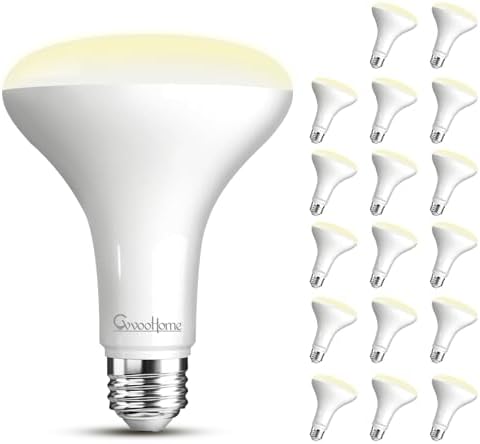 GvvooHome 18 Pack BR30 LED Flood Light Bulbs, 7W (65W Equivalent), 2700K Soft White, 650 Lumens, E26 Base, Dimmable, Indoor Recessed Can Lighting for Living Room, Bedroom, Kitchen