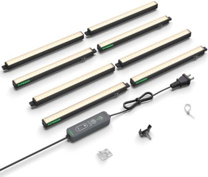 VIVOSUN T5 Grow Lights for Indoor Plants, 3000K Full Spectrum, 1FT
