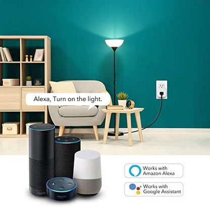HBN Smart Plug Mini 15A, WiFi Smart Outlet Compatible with Alexa, Google Home Assistant, Remote Control with Timer Function, No Hub Required, ETL Certified, 2.4G WiFi Only, 8-Pack